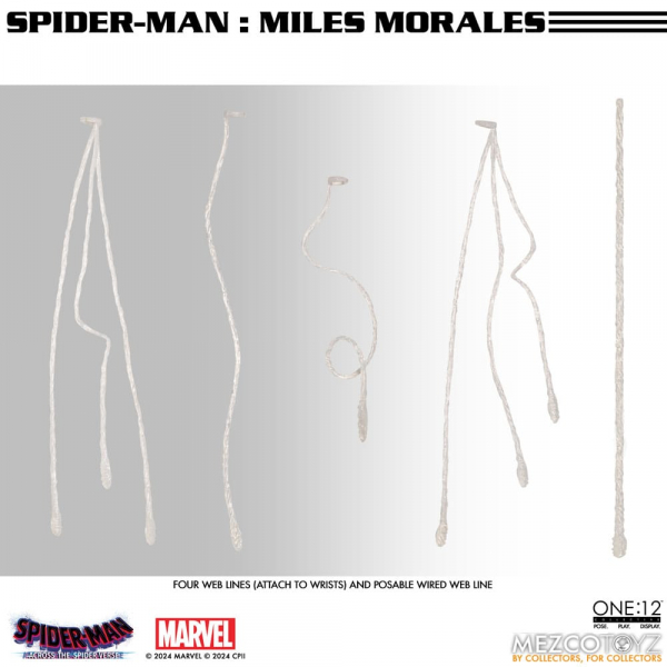 Miles Morales Actionfigur 1:12 Mezco, Spider-Man: Across the Spider-Verse, 17 cm