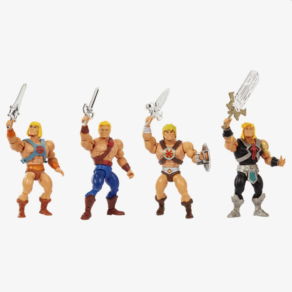 He-Man 40th Anniversary Action Figure 4-Pack MOTU Origins Exclusive, Masters of the Universe, 14 cm