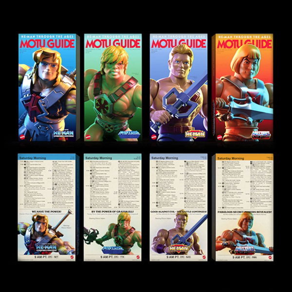 He-Man 40th Anniversary Action Figure 4-Pack MOTU Origins Exclusive, Masters of the Universe, 14 cm