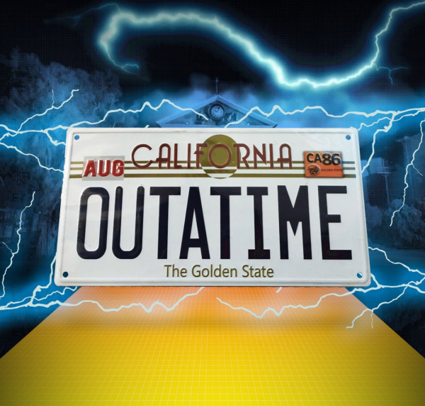 Outatime License Plate 1/1 Replica, Back to the Future