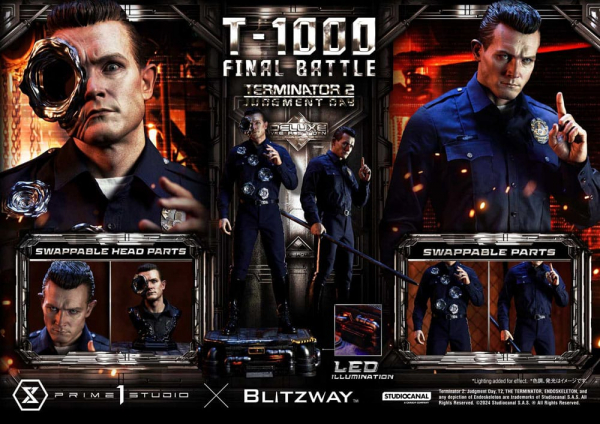 T-1000 (Final Battle) Statue 1/3 Museum Masterline Series Deluxe Version, Terminator 2, 73 cm