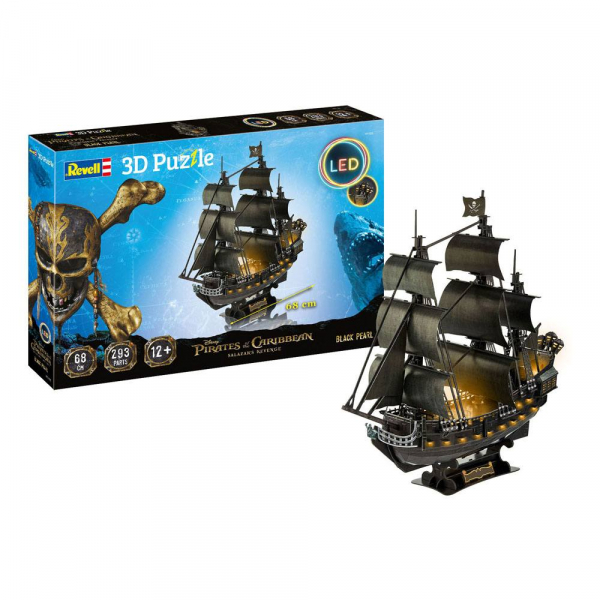 Black Pearl 3D-Puzzle LED-Edition, Pirates of the Caribbean: Salazars Rache, 68 cm