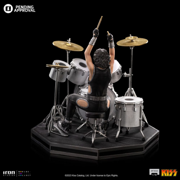 Peter Criss Statue 1:10 Art Scale, KISS, 22 cm