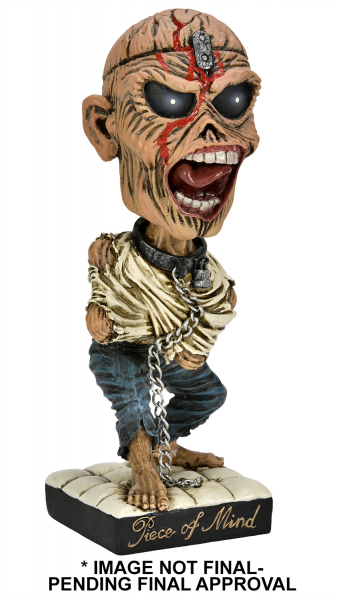 Piece of Mind Eddie Wackelkopf-Figur Head Knocker, Iron Maiden, 20 cm