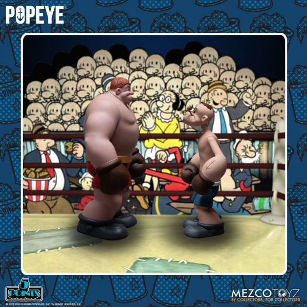 Popeye & Oxheart Actionfiguren-Set 5 Points Deluxe, 9 cm