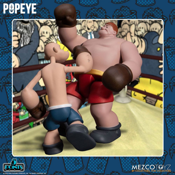 Popeye & Oxheart Actionfiguren-Set 5 Points Deluxe, 9 cm