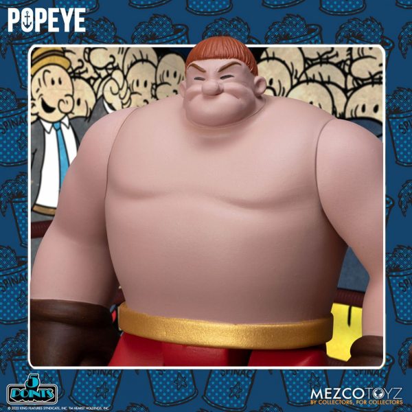 Popeye & Oxheart Action Figure Set 5 Points Deluxe, 9 cm