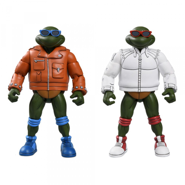 Punk Leo & Punk Raph (Cartoon) Actionfiguren, Teenage Mutant Ninja Turtles, 18 cm