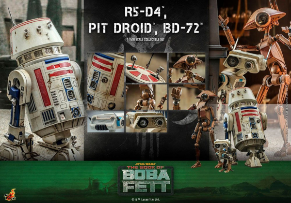 R5-D4, Pit Droid & BD-72 Actionfiguren 1:6 Television Masterpiece Series, Star Wars: The Mandalorian