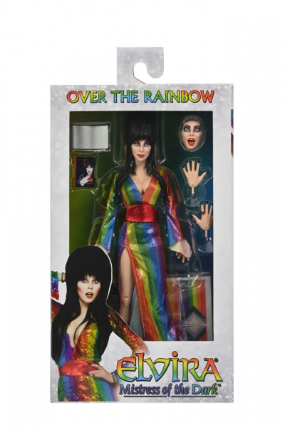 Over the Rainbow Elvira Retro Action Figure, Elvira: Mistress of the Dark, 20 cm