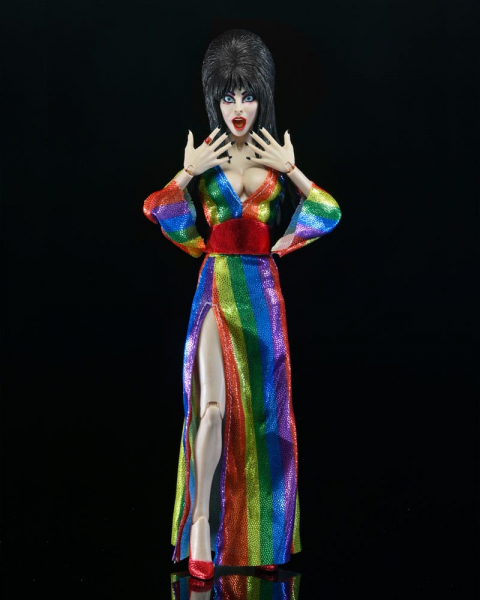 Over the Rainbow Elvira Retro Action Figure, Elvira: Mistress of the Dark, 20 cm