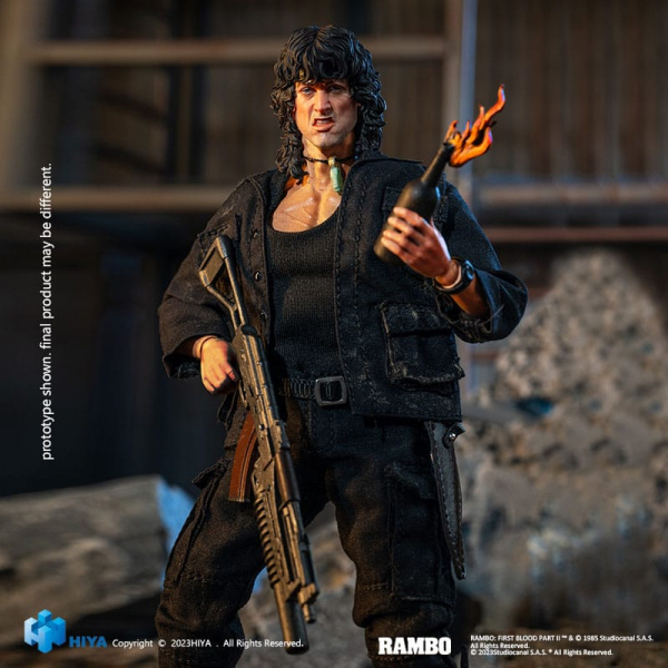 John Rambo Actionfigur 1:12 Exquisite Super Series, Rambo III, 16 cm