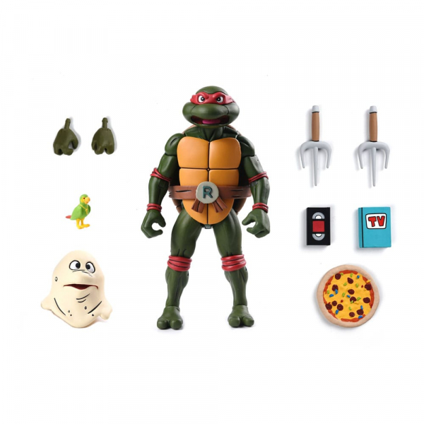 Ultimate Raphael (Cartoon) Actionfigur VHS Style, Teenage Mutant Ninja Turtles, 18 cm