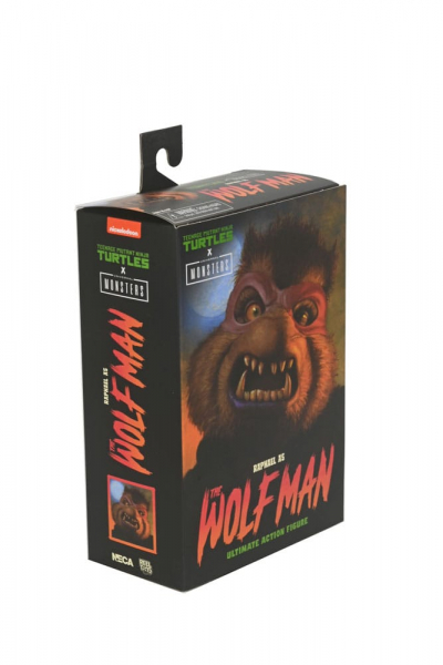 Ultimate Raphael as The Wolf Man Actionfigur, Universal Monsters x Teenage Mutant Ninja Turtles, 18 cm