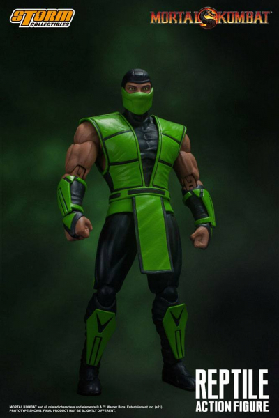 Reptile Actionfigur 1:12, Mortal Kombat, 18 cm