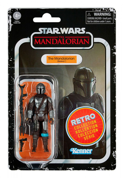 The Mandalorian (Beskar) Actionfigur Retro Collection, Star Wars: The Mandalorian, 10 cm