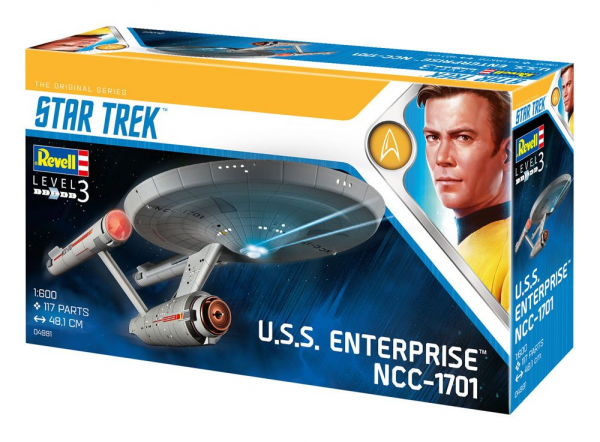 U.S.S. Enterprise NCC-1701 Modellbausatz 1:600, Star Trek TOS, 48 cm