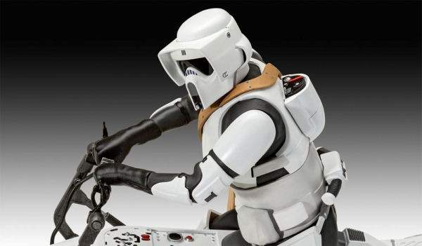 Speeder Bike Plastic Model Kit 1/12, Star Wars: The Mandalorian, 26 cm