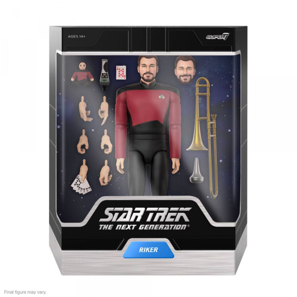 Commander Riker Actionfigur Ultimates, Star Trek: The Next Generation, 18 cm