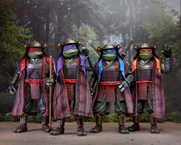 Samurai Turtles Action Figure 4-Pack SDCC Exclusive, Teenage Mutant Ninja Turtles III, 18 cm