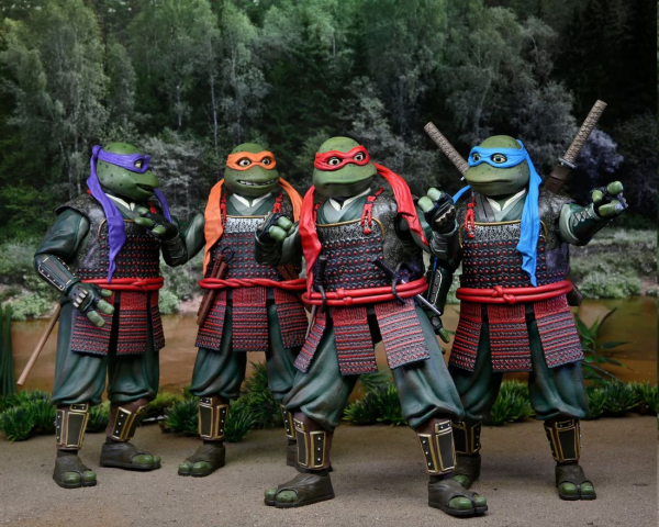 Samurai Turtles Action Figure 4-Pack SDCC Exclusive, Teenage Mutant Ninja Turtles III, 18 cm