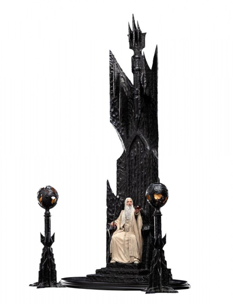 Saruman der Weiße auf Thron Statue 1:6, Der Herr der Ringe, 110 cm