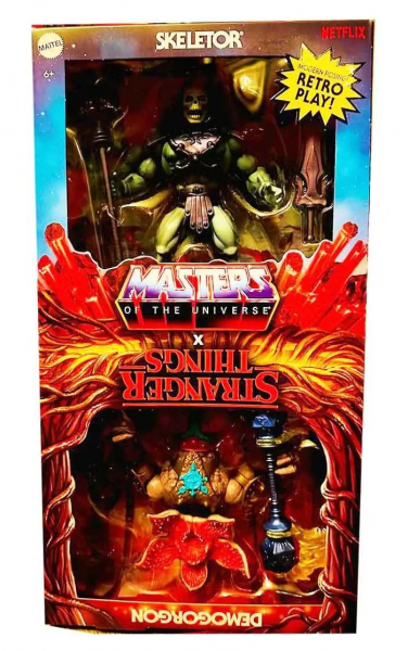 Skeletor & Demogorgon Actionfiguren MOTU Origins Exclusive, Masters of the Universe x Stranger Things, 14 cm