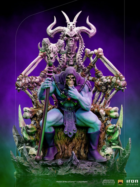 Skeletor on Throne Statue 1:10 Art Scale Deluxe, Masters of the Universe, 29 cm