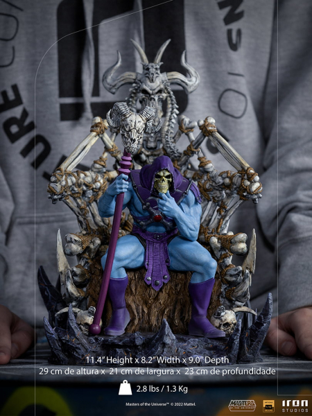 Skeletor on Throne Statue 1/10 Art Scale Deluxe, Masters of the Universe, 29 cm