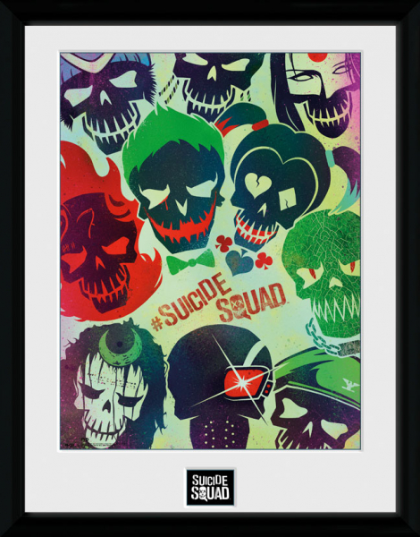 Suicide Squad Poster im Rahmen