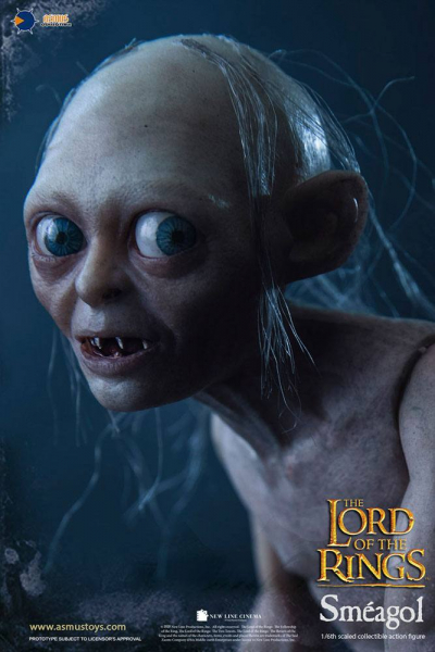 Sméagol Actionfigur 1:6, Der Herr der Ringe, 19 cm