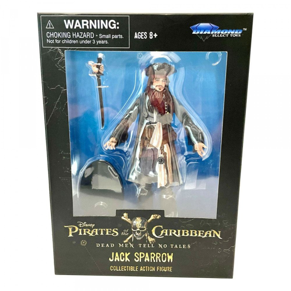 Jack Sparrow Action Figure Select Exclusive, Pirates of the Caribbean: Dead Men Tell No Tales, 18 cm