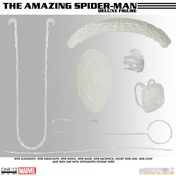 The Amazing Spider-Man Actionfigur 1:12 Mezco Deluxe Edition, Marvel Universe, 16 cm