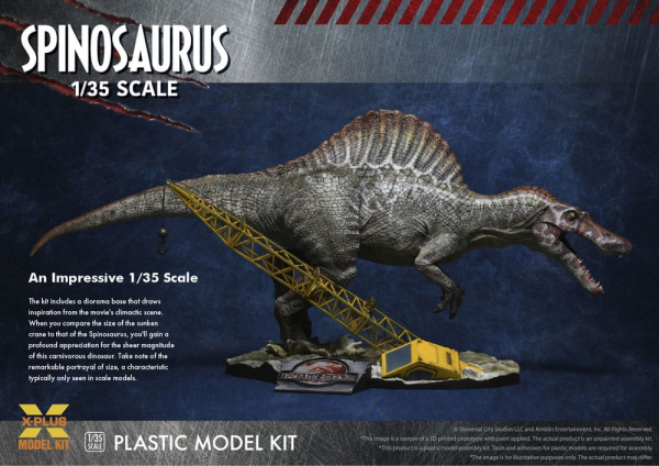 Spinosaurus Plastic Model Kit 1/35, Jurassic Park III