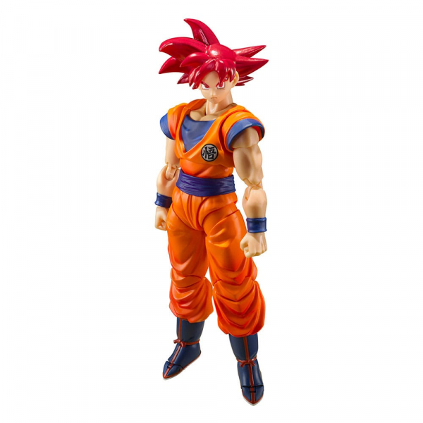 SSG Son Goku (Saiyan God Instilled With the Light of Righteous Hearts) Action Figure S.H.Figuarts, Dragon Ball Super, 14 cm