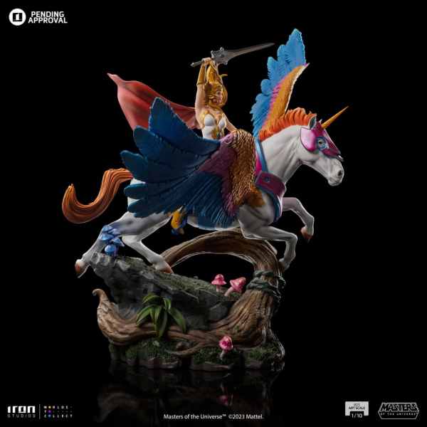 She-Ra & Swift Wind Statue Art Scale 1:10 Battle Diorama Series, Masters of the Universe, 42 cm