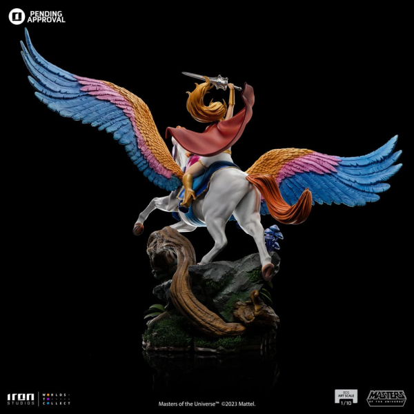 She-Ra & Swift Wind Statue Art Scale 1:10 Battle Diorama Series, Masters of the Universe, 42 cm