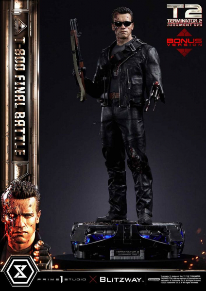 T-800 (Final Battle) Statue 1/3 Museum Masterline Series Deluxe Bonus Version, Terminator 2, 75 cm