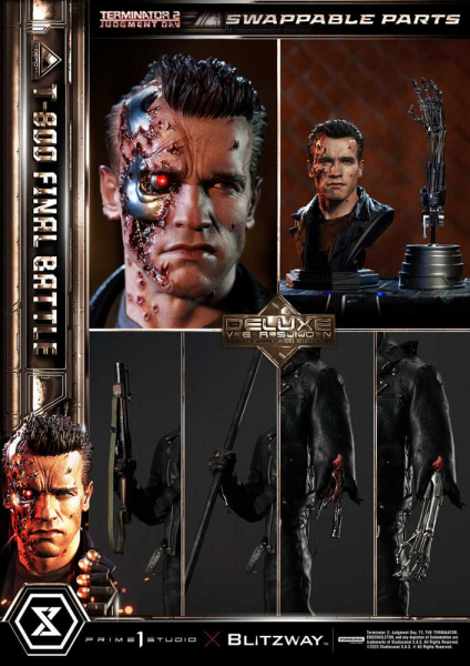 T-800 (Final Battle) Statue 1/3 Museum Masterline Series Deluxe Bonus Version, Terminator 2, 75 cm