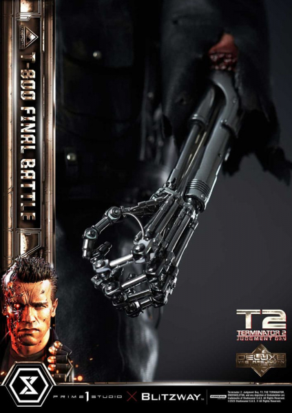 T-800 (Final Battle) Statue 1/3 Museum Masterline Series Deluxe Bonus Version, Terminator 2, 75 cm