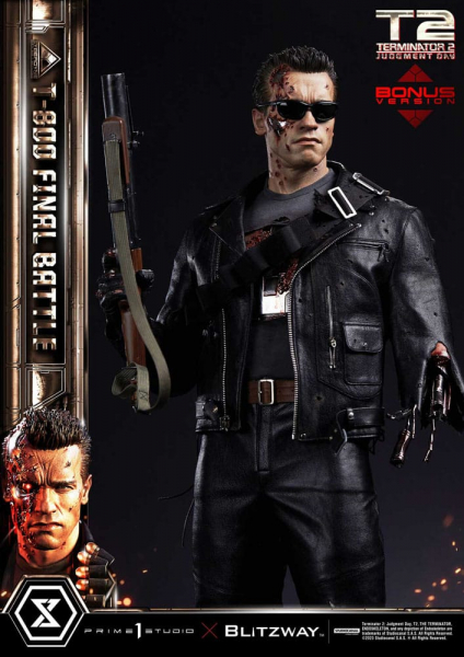 T-800 (Final Battle) Statue 1:3 Museum Masterline Series Deluxe Bonus Version, Terminator 2, 75 cm