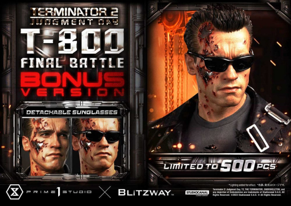 T-800 (Final Battle) Statue 1:3 Museum Masterline Series Deluxe Bonus Version, Terminator 2, 75 cm
