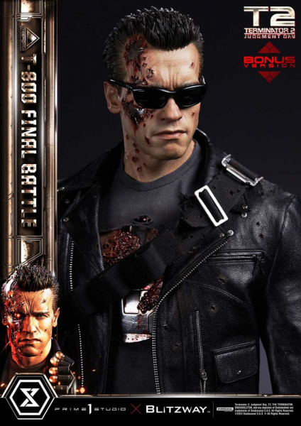 T-800 (Final Battle) Statue 1/3 Museum Masterline Series Deluxe Bonus Version, Terminator 2, 75 cm