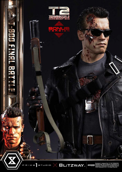 T-800 (Final Battle) Statue 1:3 Museum Masterline Series Deluxe Bonus Version, Terminator 2, 75 cm