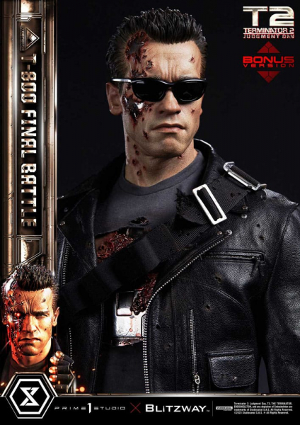 T-800 (Final Battle) Statue 1:3 Museum Masterline Series Deluxe Bonus Version, Terminator 2, 75 cm