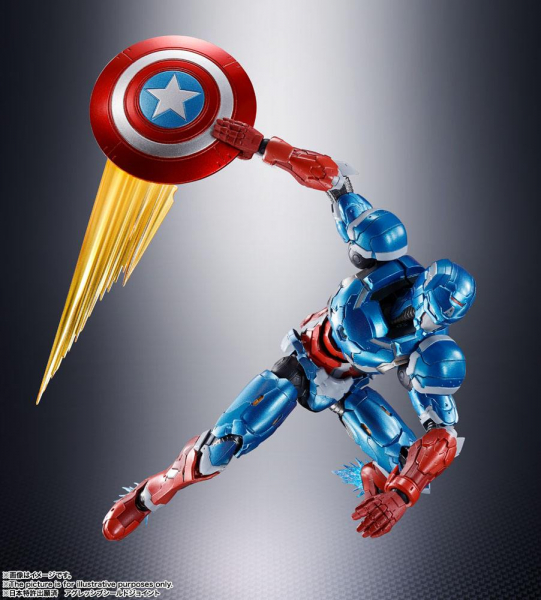 Captain America Actionfigur S.H.Figuarts, Tech-On Avengers, 16 cm