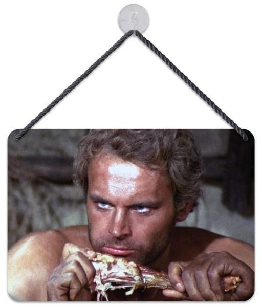 Terence Hill Blechschild Truthahn, 17 x 12 cm