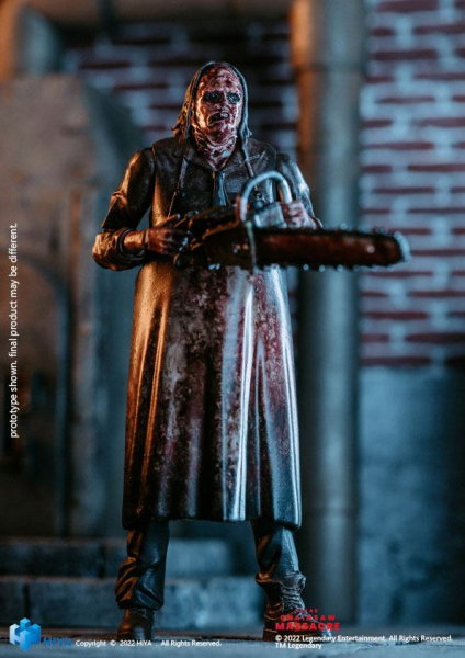 Leatherface (Slaughter Version) Actionfigur 1:18 Exquisite Mini, Texas Chainsaw Massacre (2022), 11 cm