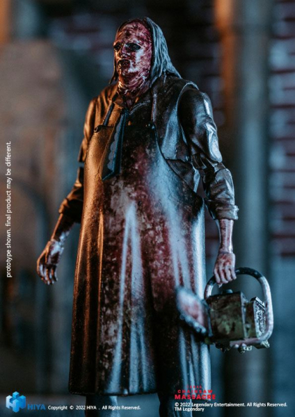 Leatherface (Slaughter Version) Actionfigur 1:18 Exquisite Mini, Texas Chainsaw Massacre (2022), 11 cm