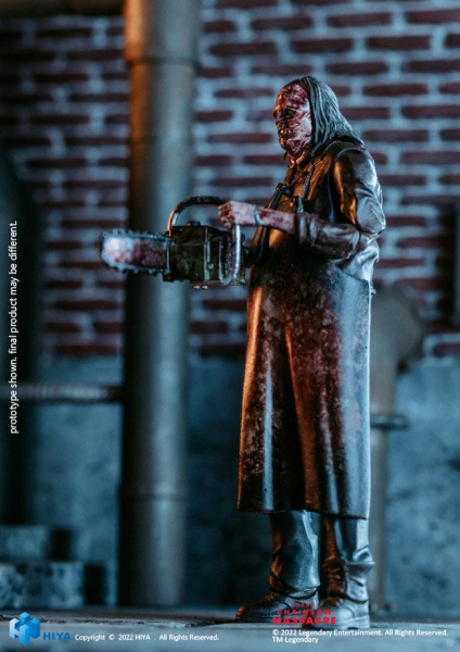 Leatherface (Slaughter Version) Actionfigur 1:18 Exquisite Mini, Texas Chainsaw Massacre (2022), 11 cm